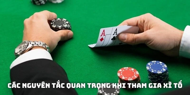 Các nguyên tắc quan trọng khi tham gia xì tố